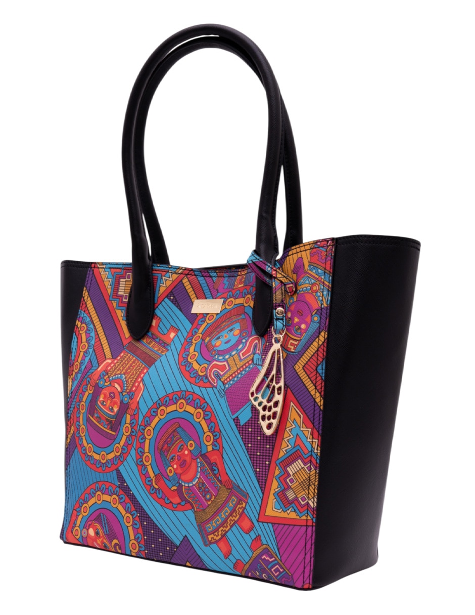 Bolsa tote Caritas Sonrientes De Veracruz para mujer 5