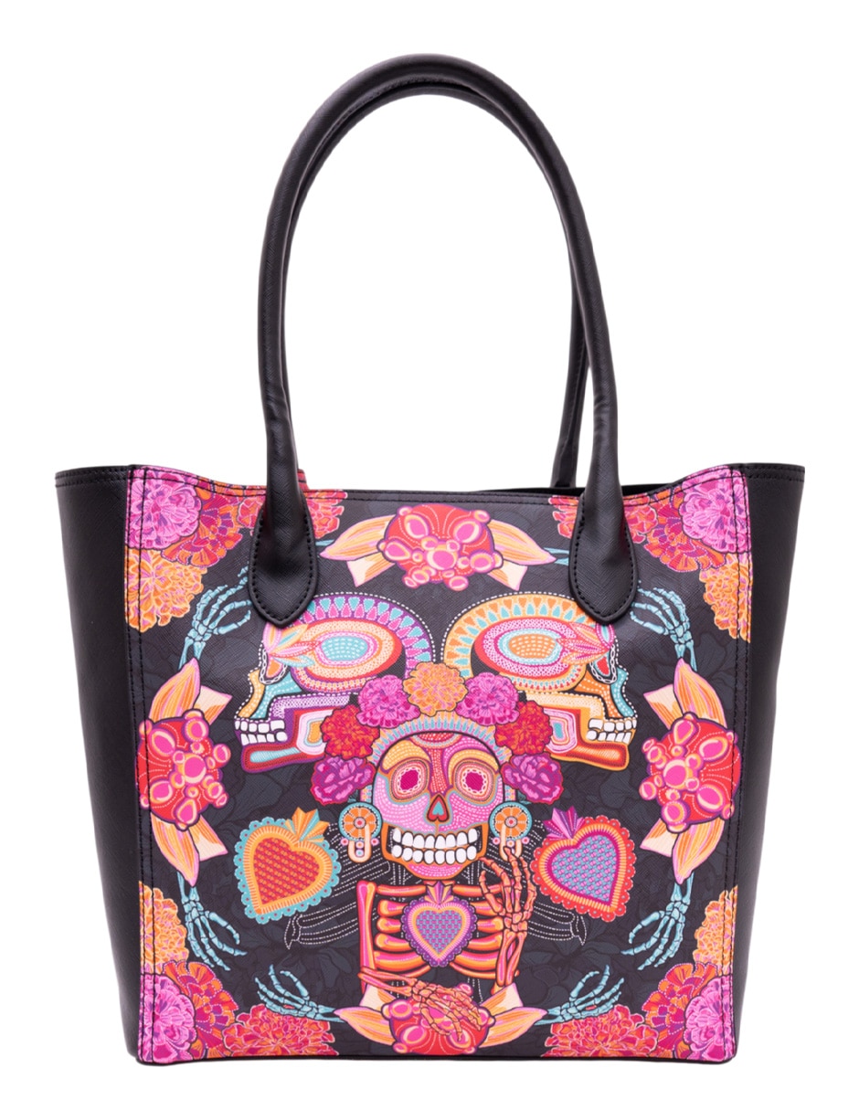 Bolsa tote Día Muertos Catrina para mujer 5
