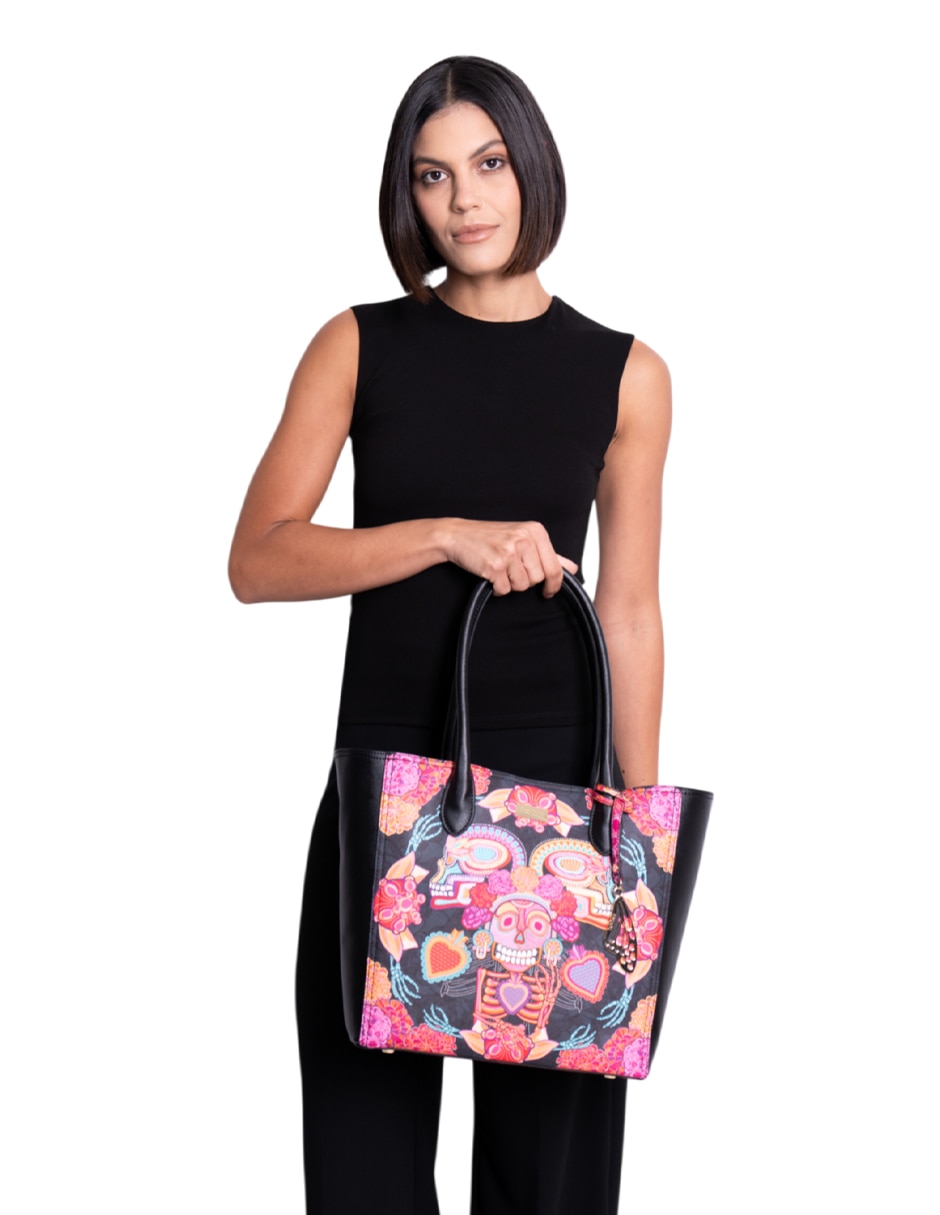 Bolsa tote Día Muertos Catrina para mujer 2