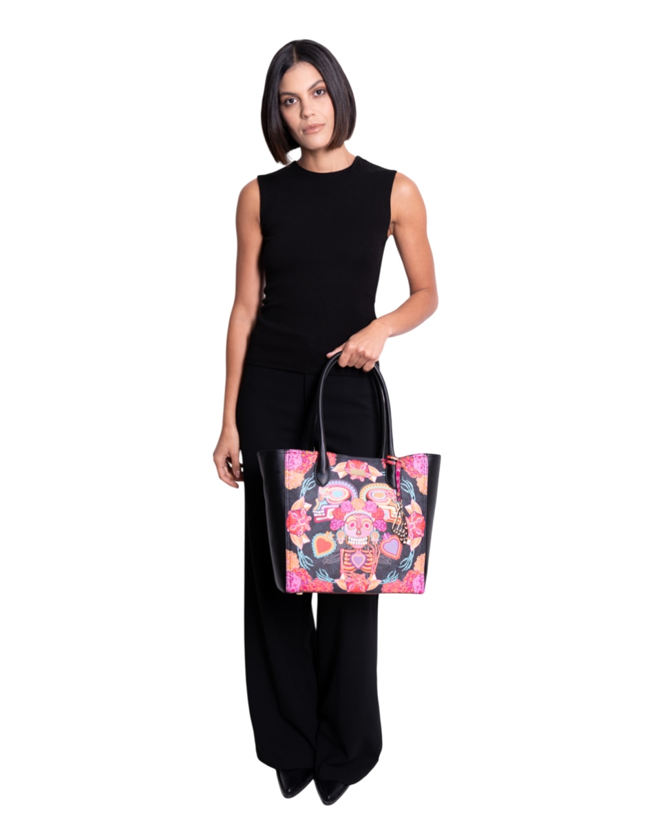 Bolsa tote Día Muertos Catrina para mujer 3