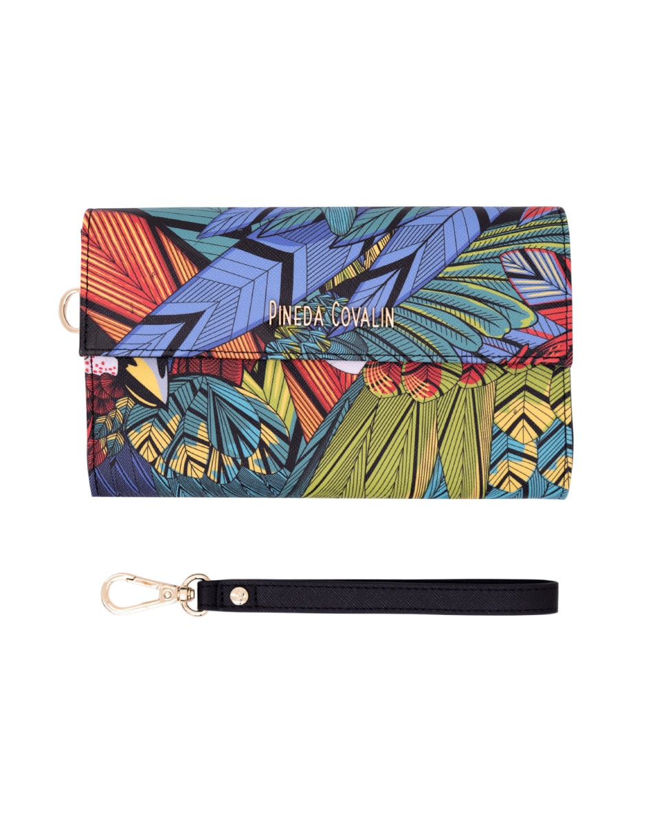 Bolsa wristlet Guacamaya para mujer