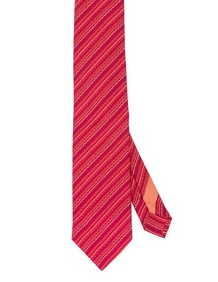 Corbata regular de seda estampado gráfico para hombre 1