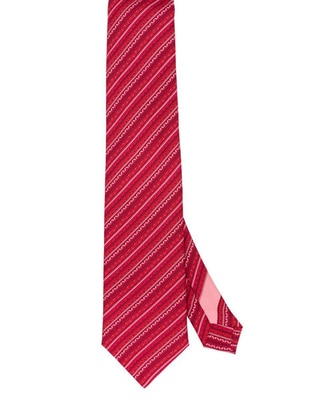 Corbata regular de seda estampado gráfico para hombre 1