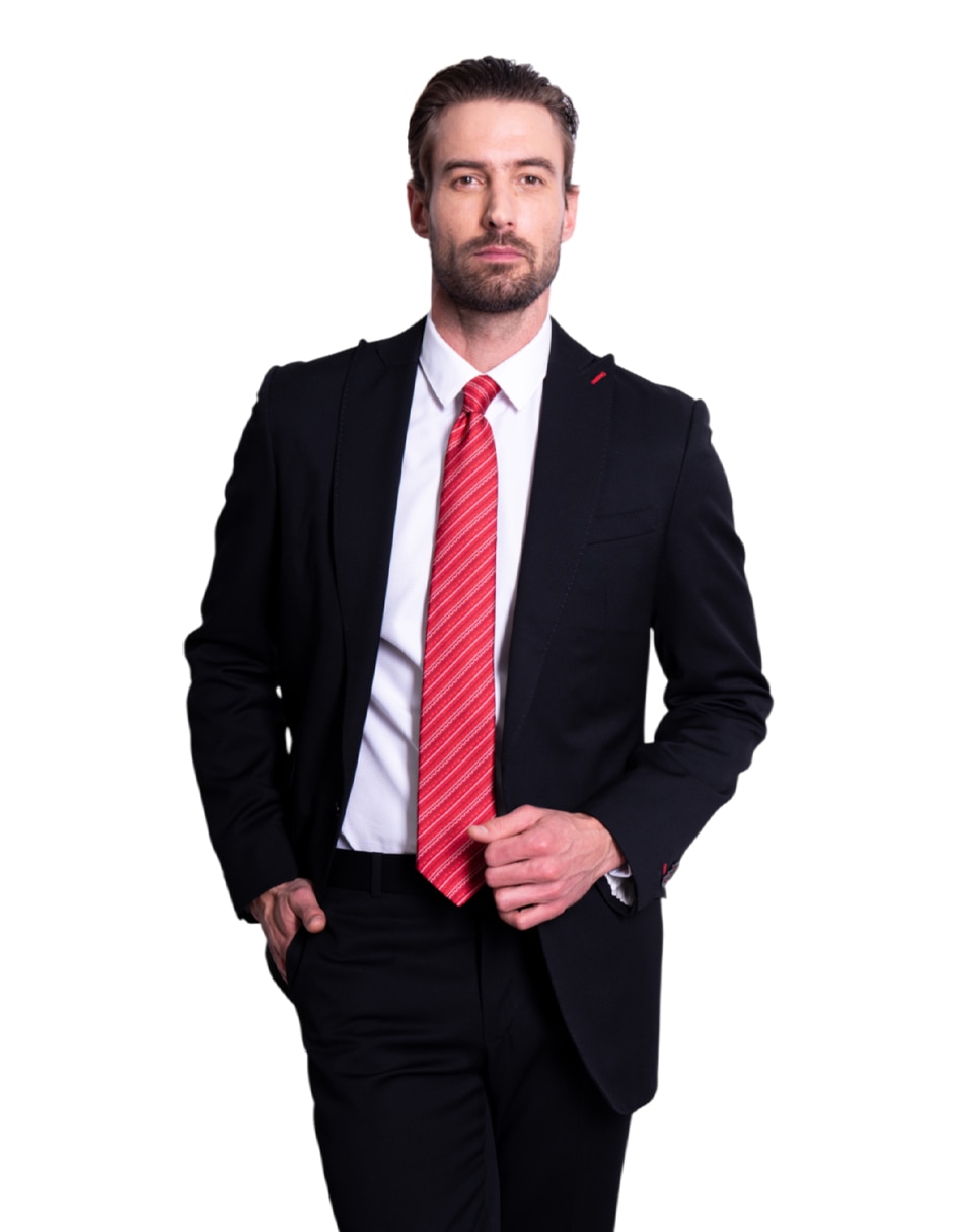 Corbata regular de seda estampado para hombre