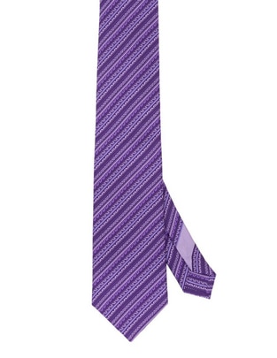 Corbata regular de seda estampado gráfico para hombre 1