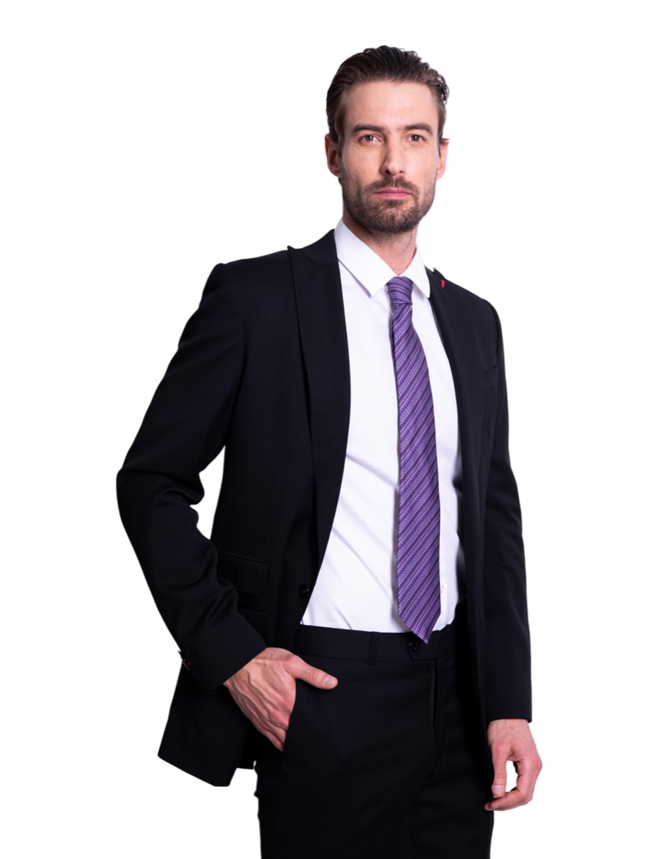 Corbata regular de seda estampado para hombre 2