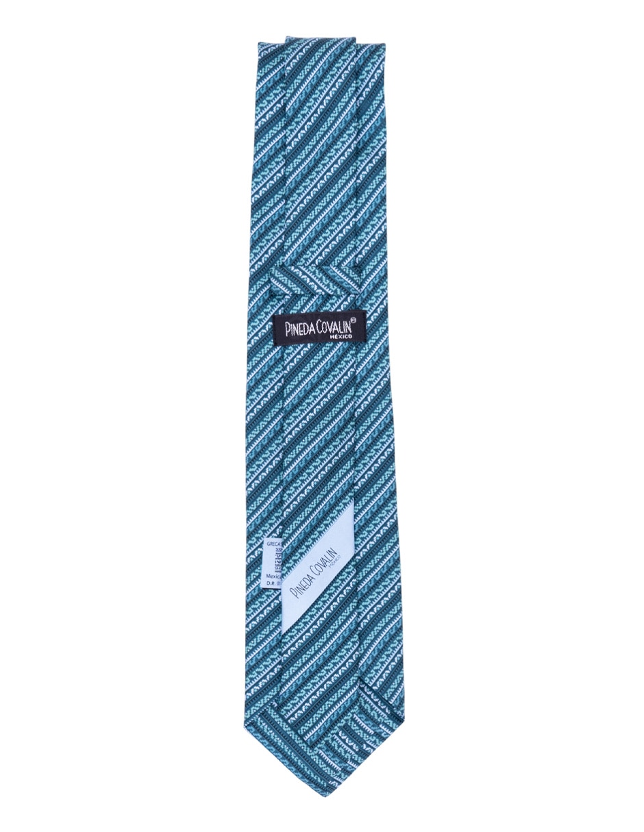 Corbata regular de seda estampado para hombre