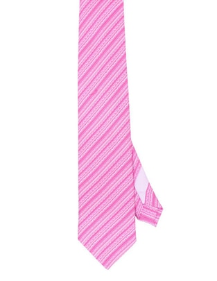 Corbata regular de seda estampado gráfico para hombre 1