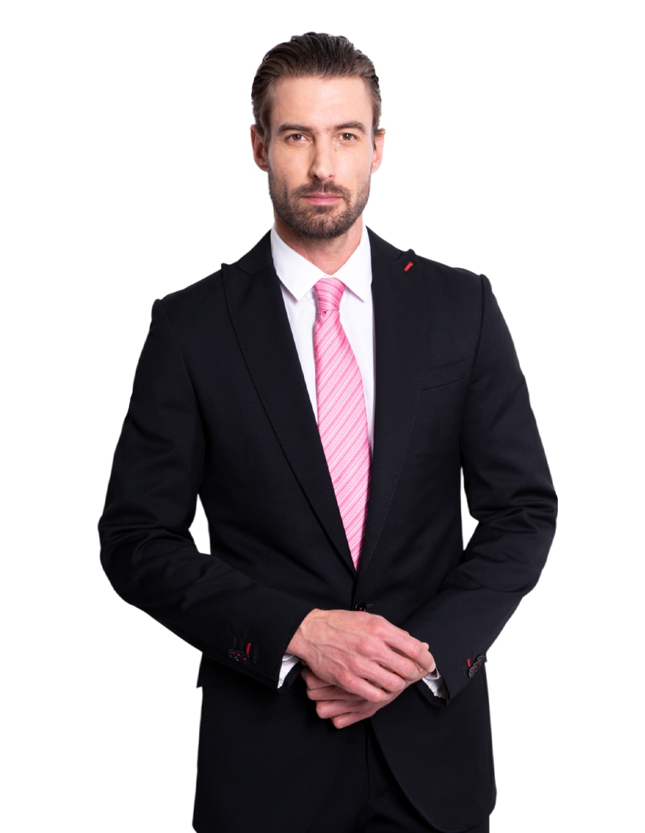 Corbata regular de seda estampado para hombre 2