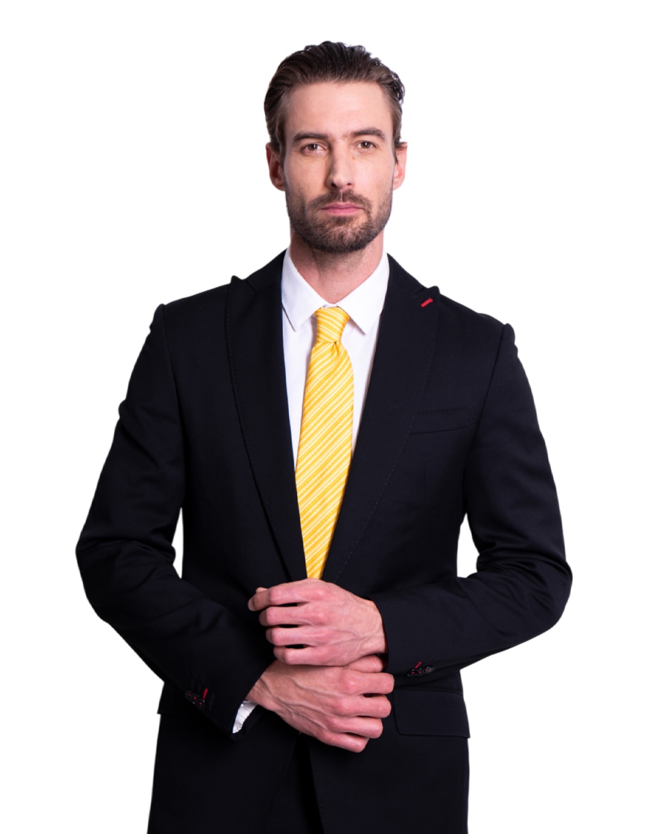 Corbata regular de seda estampado para hombre 3