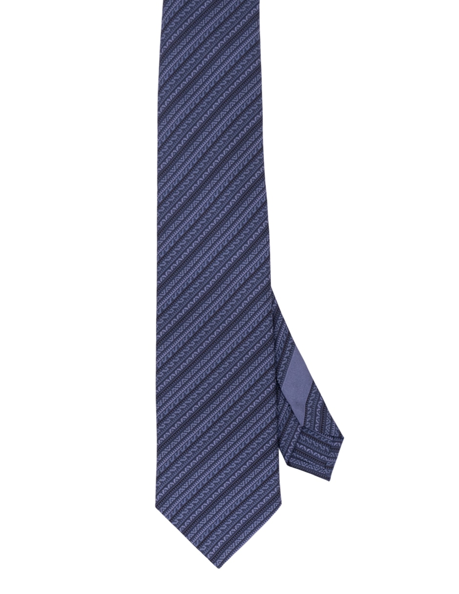 Corbata regular de seda estampado para hombre 1