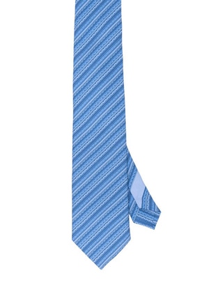 Corbata regular de seda estampado gráfico para hombre 1