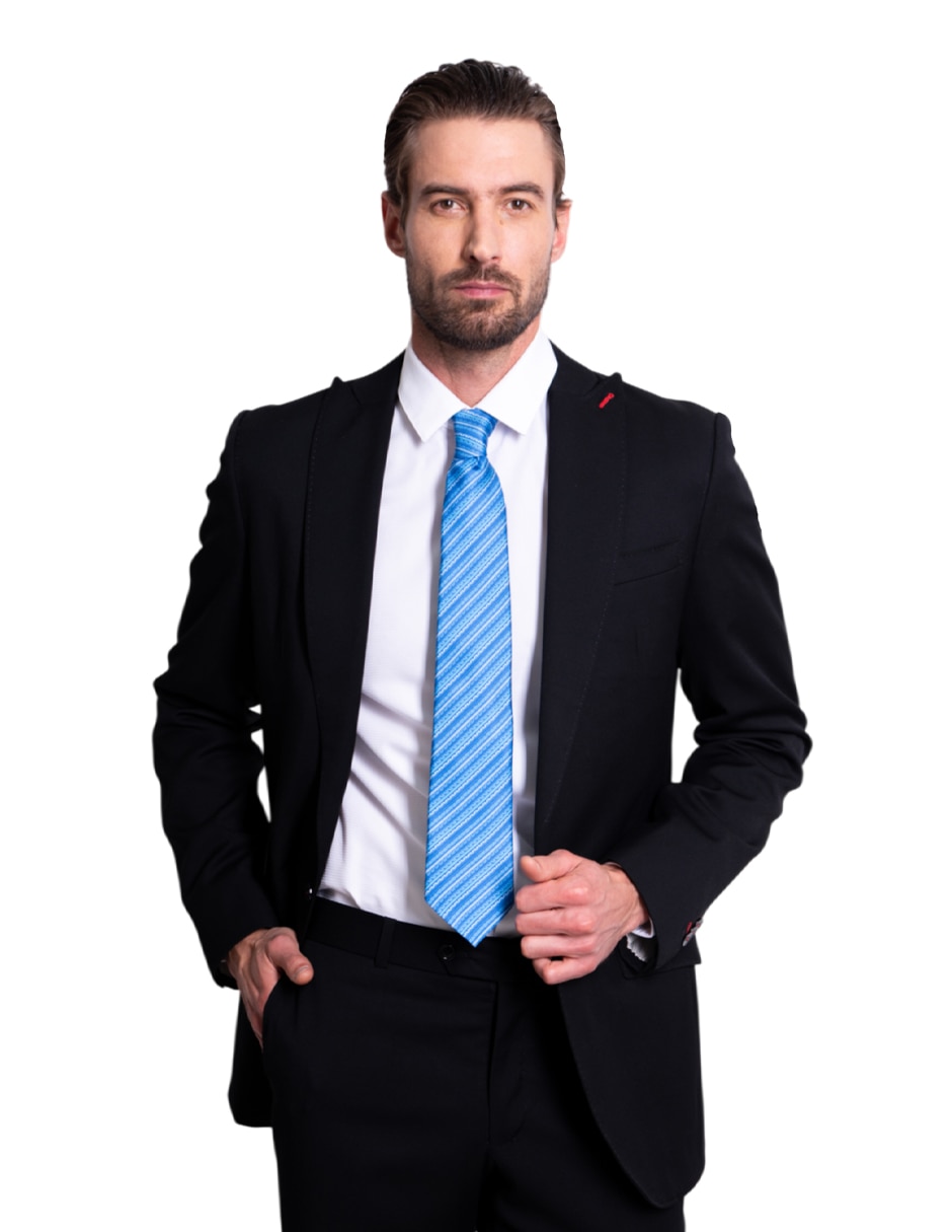 Corbata regular de seda estampado para hombre 5