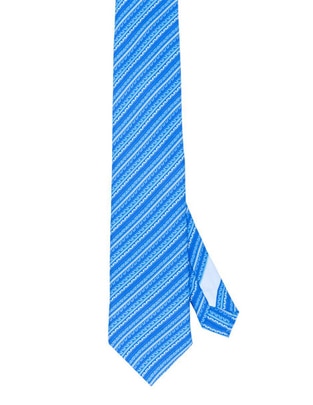 Corbata regular de seda estampado para hombre 1