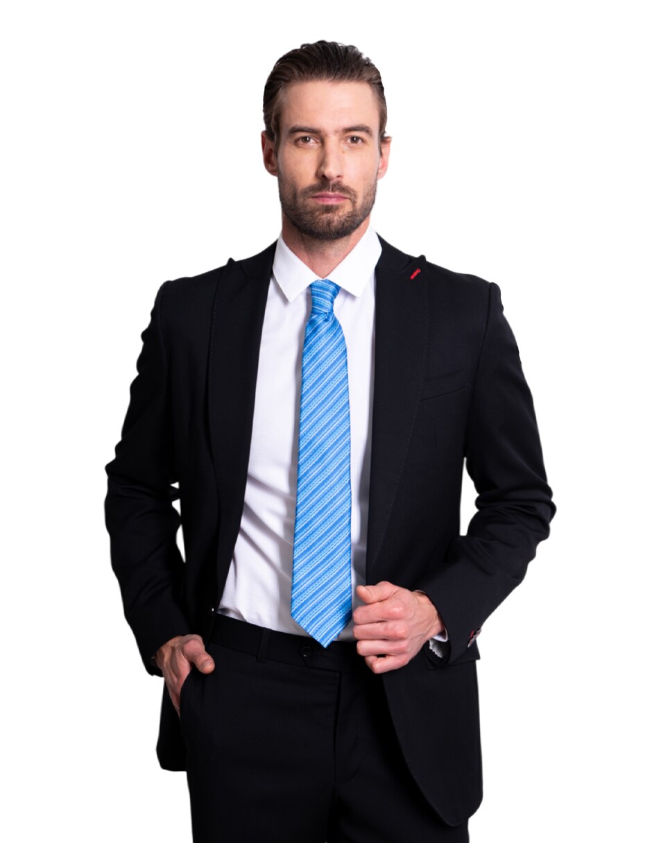 Corbata regular de seda estampado para hombre
