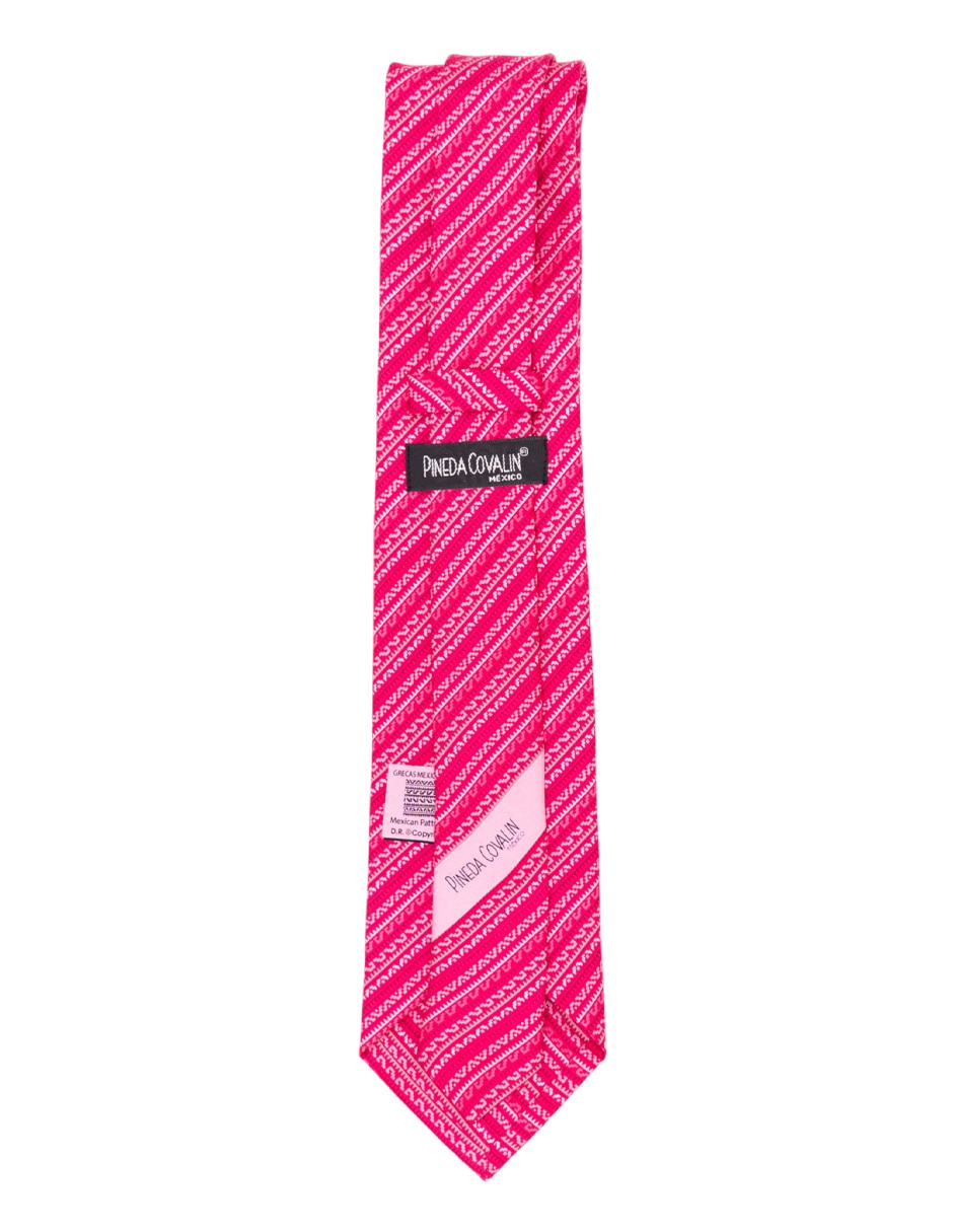 Corbata regular de seda estampado para hombre 2