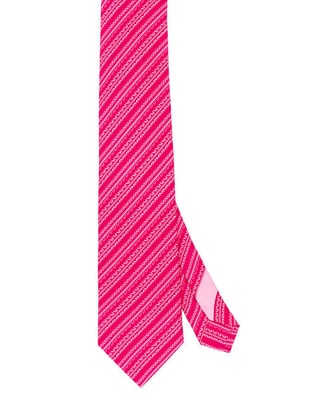Corbata regular de seda estampado para hombre 1
