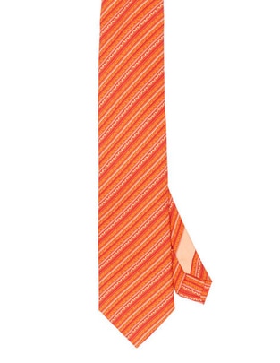Corbata regular de seda estampado para hombre 1