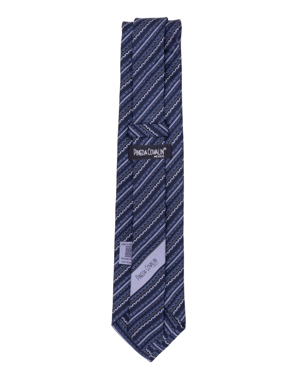 Corbata regular de seda estampado para hombre