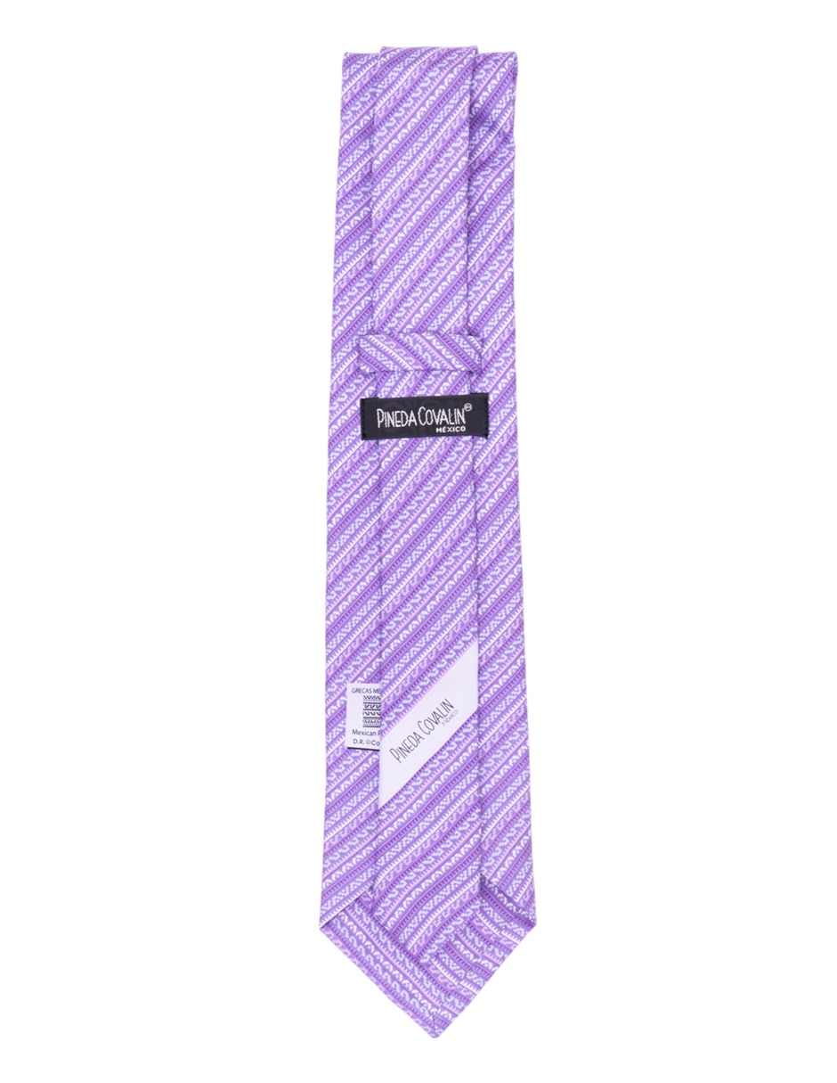 Corbata regular de seda estampado para hombre 2