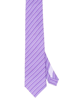 Corbata regular de seda estampado para hombre 1