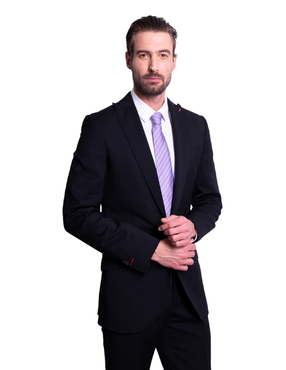 Corbata regular de seda estampado para hombre