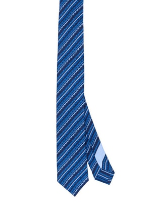 Corbata slim de seda estampado para hombre