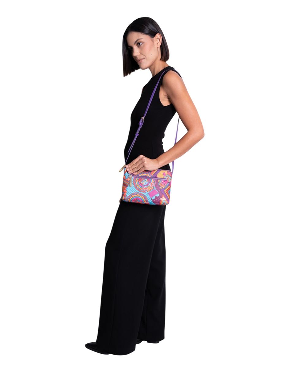 Bolsa crossbody Caritas Sonrientes De Veracruz para mujer