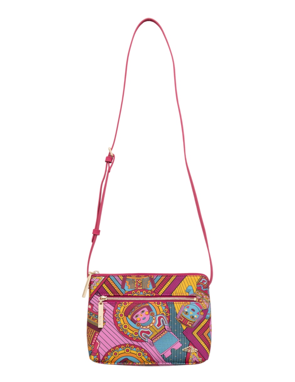 Bolsa crossbody Caritas Sonrientes De Veracruz para mujer