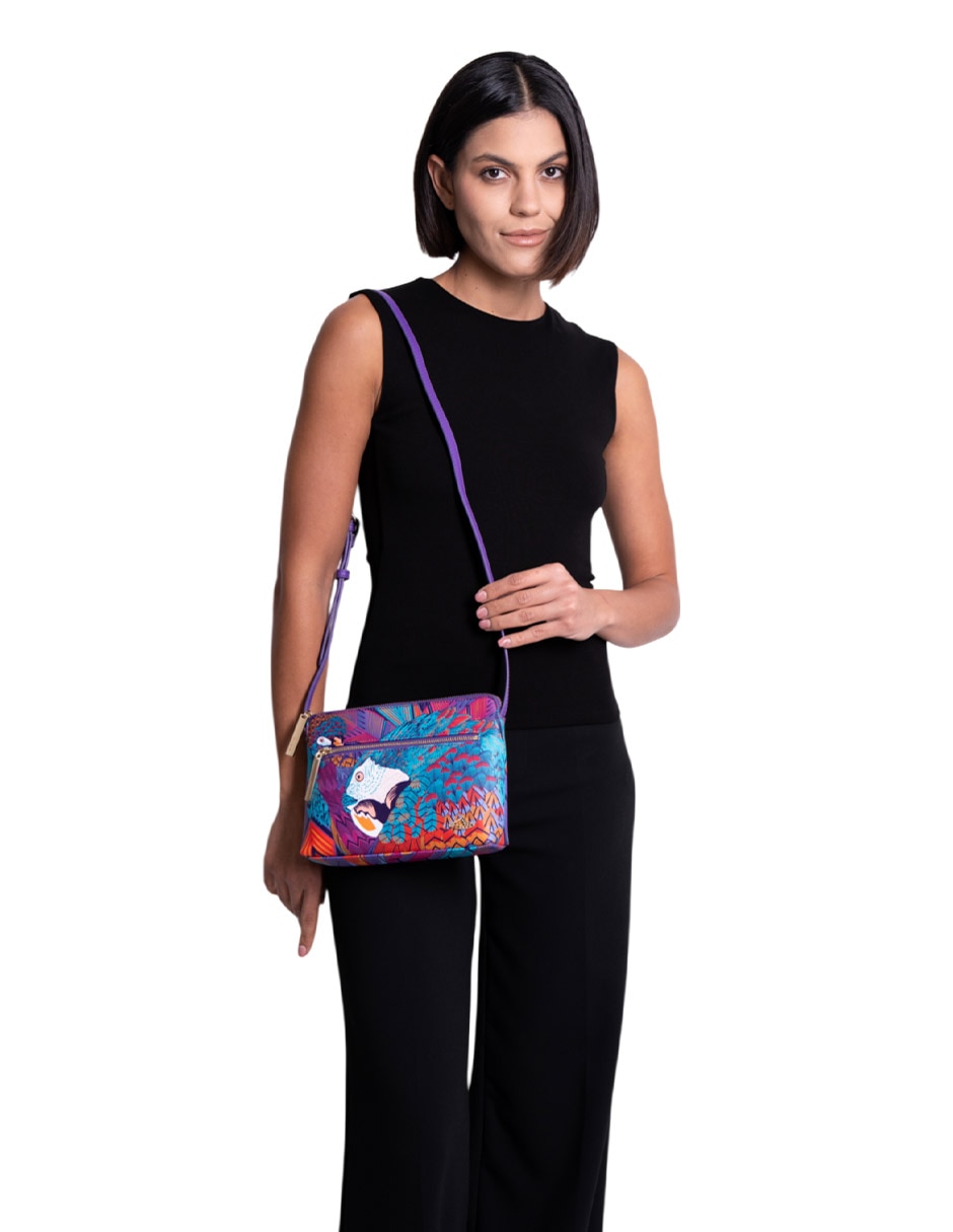 Bolsa crossbody Guacamaya para mujer