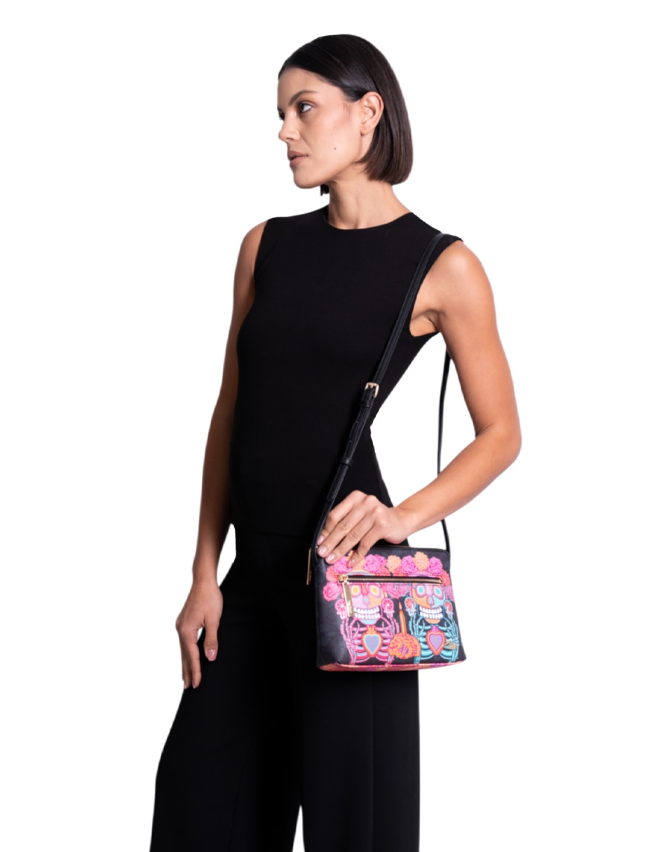 Bolsa crossbody Día Muertos Catrina para mujer