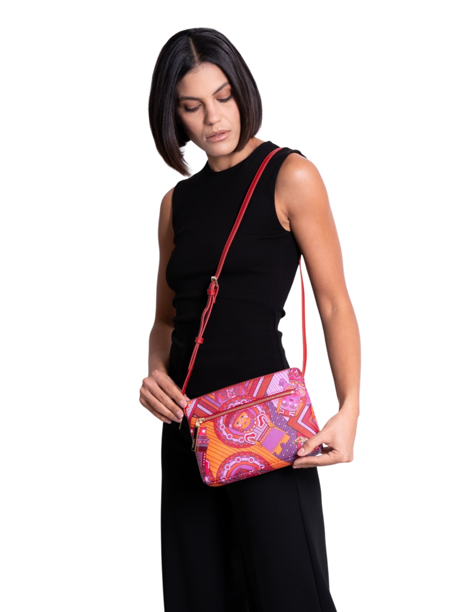 Bolsa crossbody Caritas Sonrientes De Veracruz para mujer