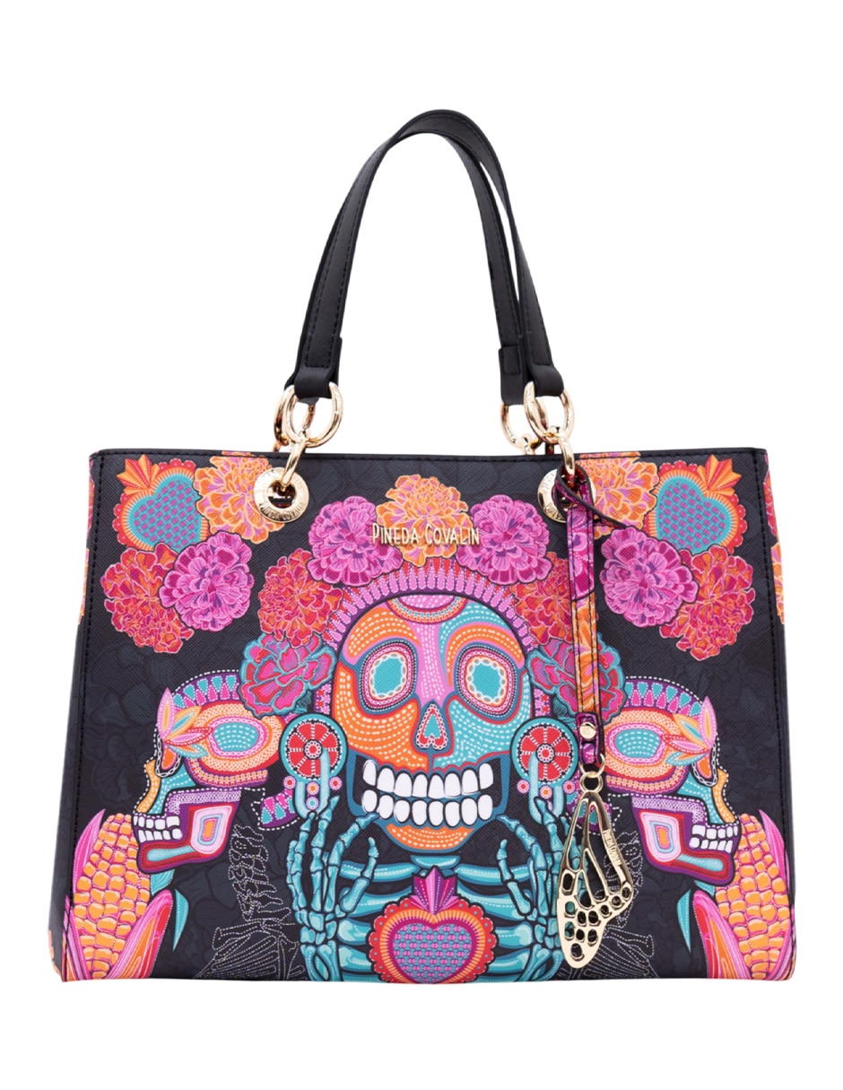 Bolsa satchel Día Muertos Catrina para mujer Bolsa satchel Día Muertos Catrina para mujer