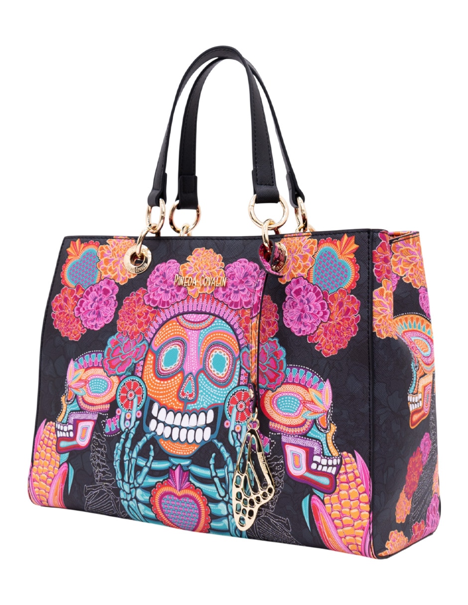 Bolsa satchel Día Muertos Catrina para mujer 6