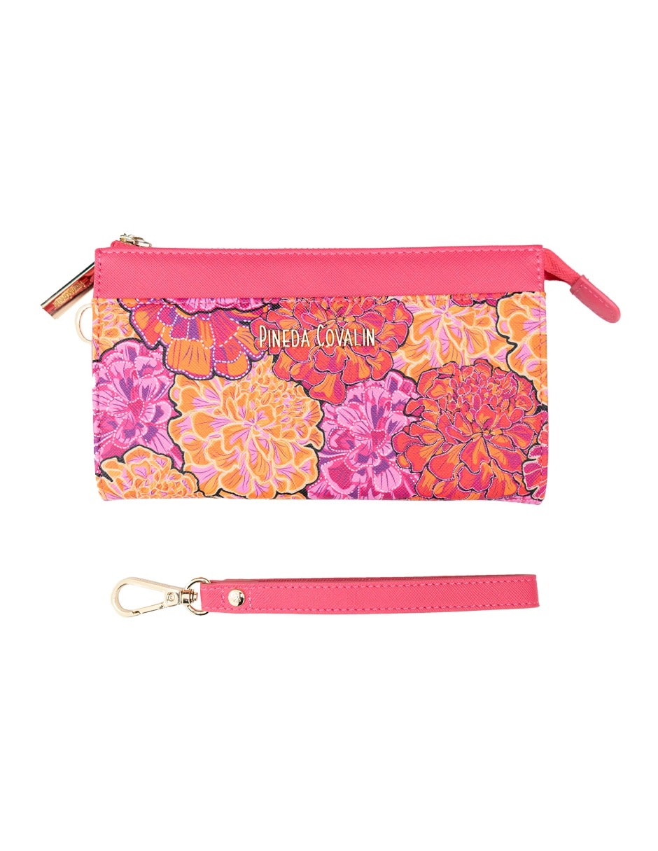 Bolsa wristlet Cempasúchil para mujer