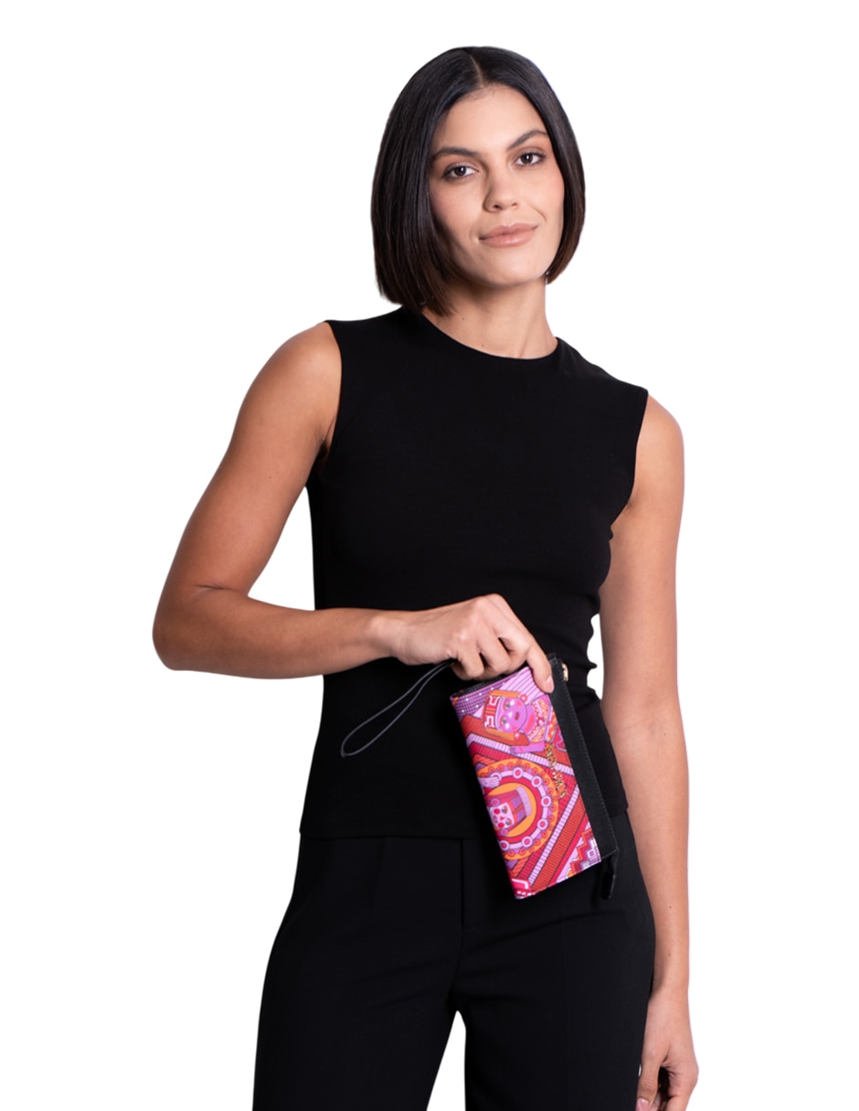 Bolsa wristlet Caritas Sonrientes De Veracruz para mujer
