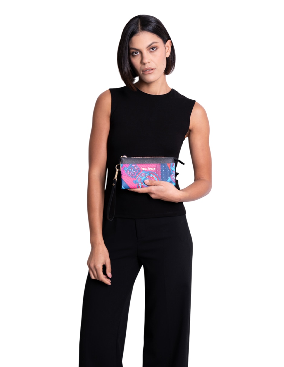 Bolsa wristlet Caritas Sonrientes De Veracruz para mujer