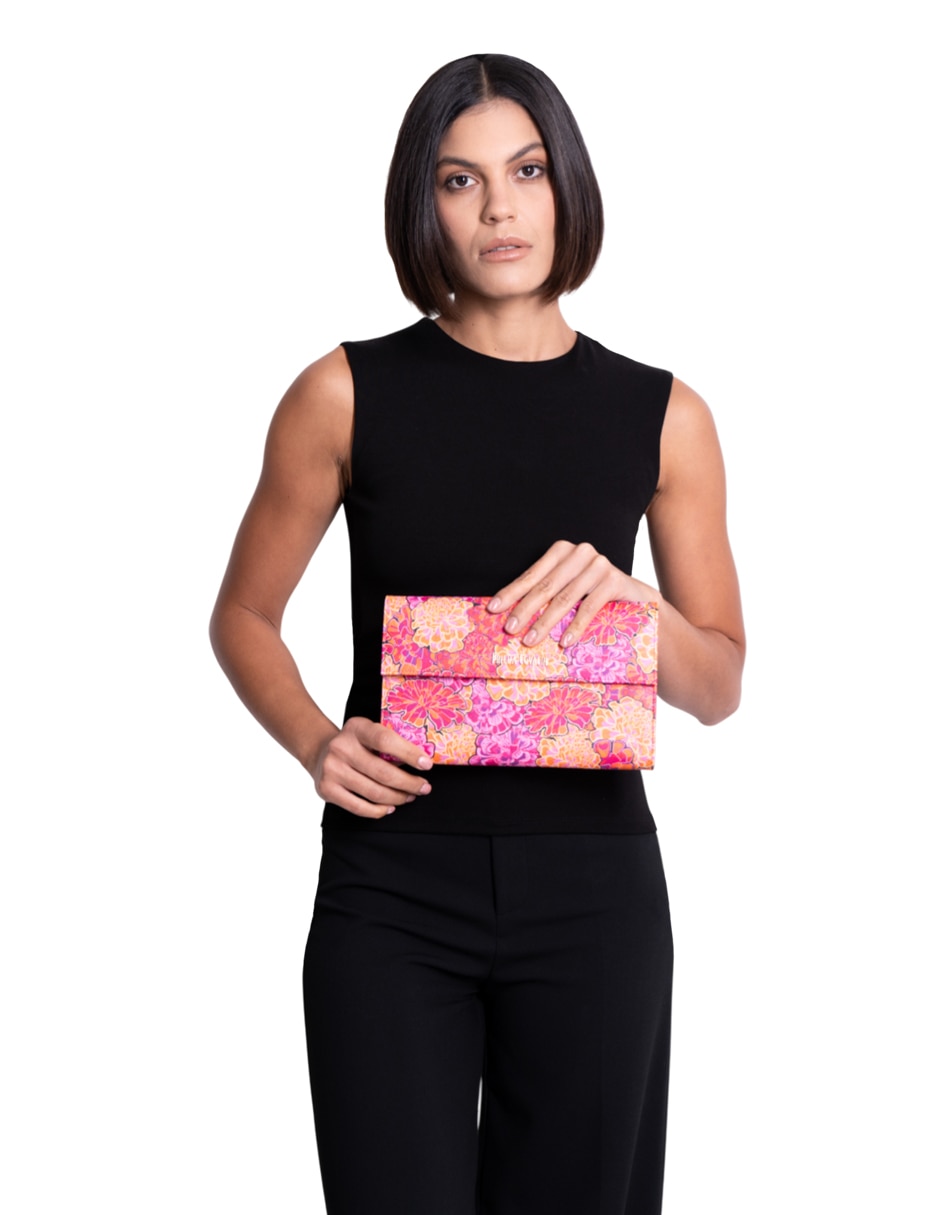 Bolsa clutch Cempasúchil para mujer