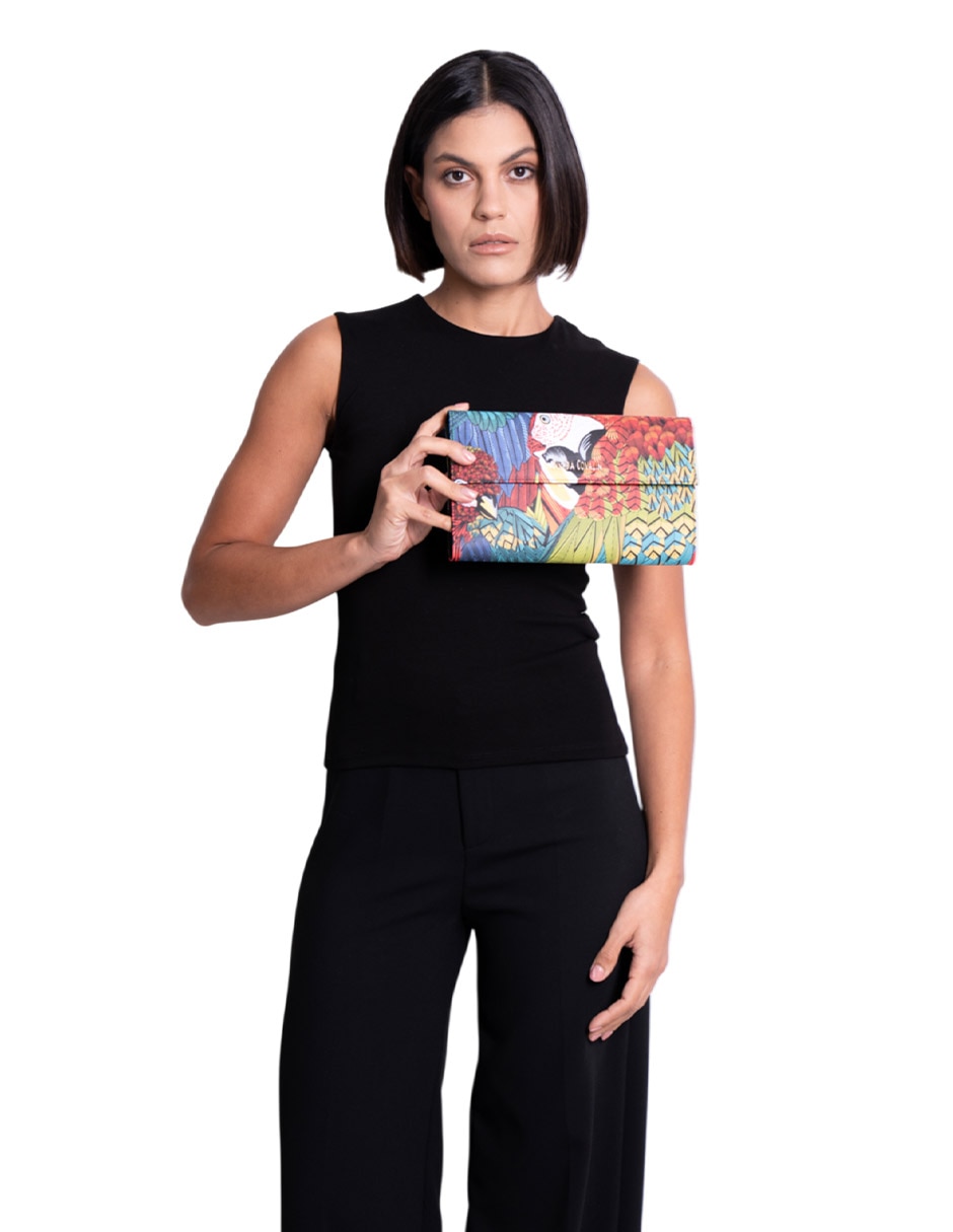 Bolsa clutch Guacamaya para mujer