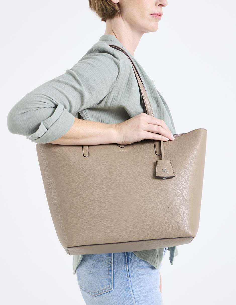 Bolsa tote Lauren Ralph Lauren de piel para mujer