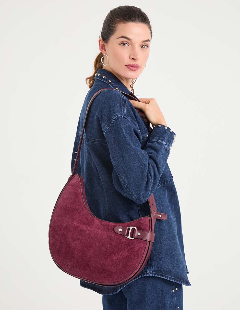 Bolsa shoulder de piel para mujer