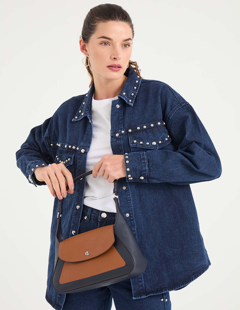 Bolsa shoulder de piel para mujer