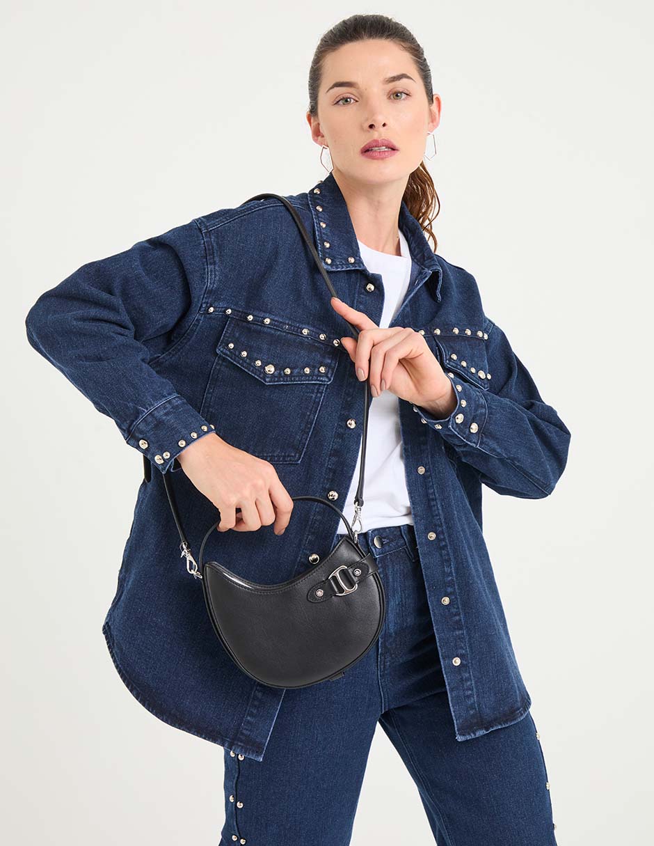 Bolsa shoulder Lauren Ralph Lauren de piel para mujer