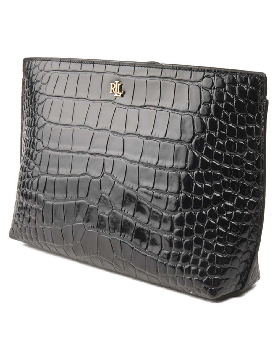 Bolsa wristlet de piel para mujer 5