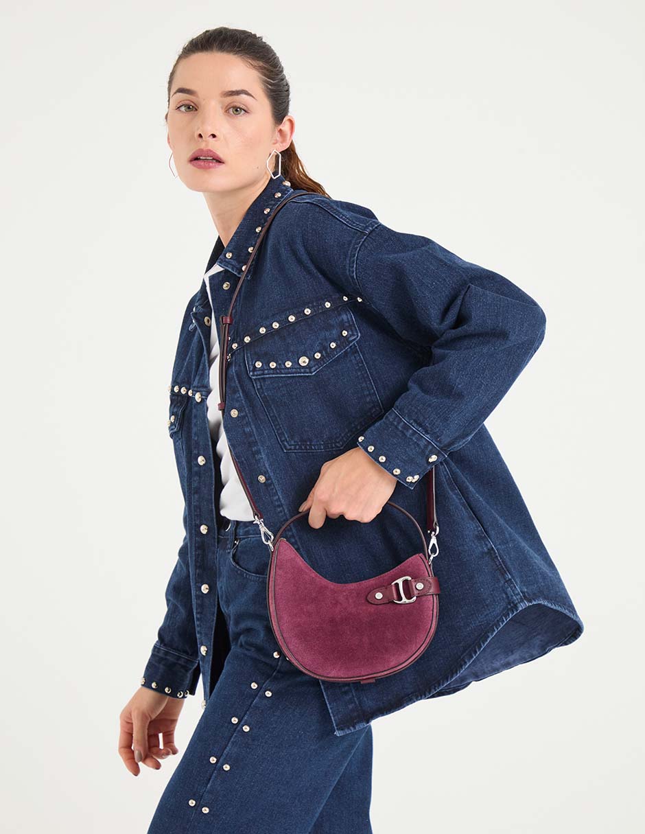 Bolsa shoulder de piel para mujer