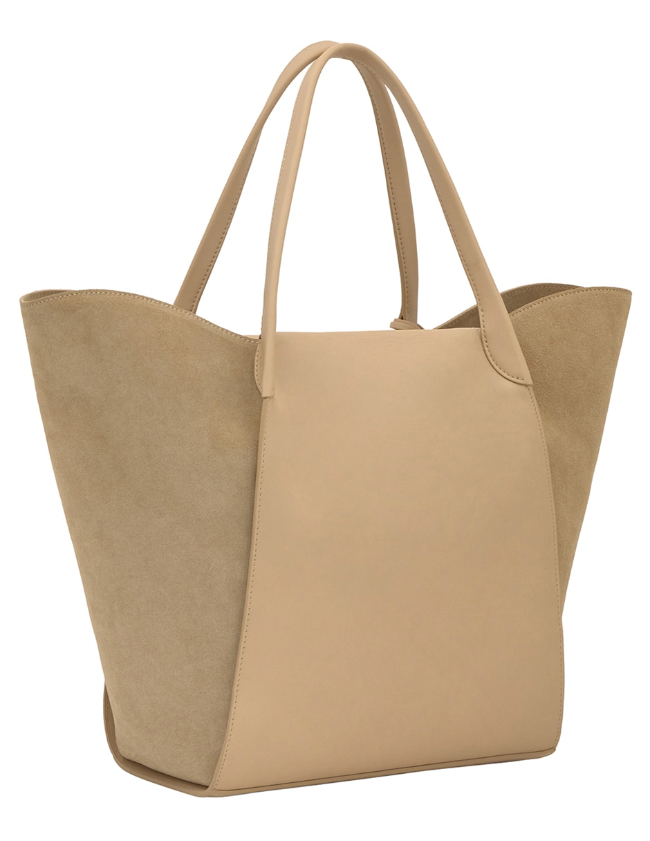 Bolsa shoulder Tous Tulip de piel para mujer