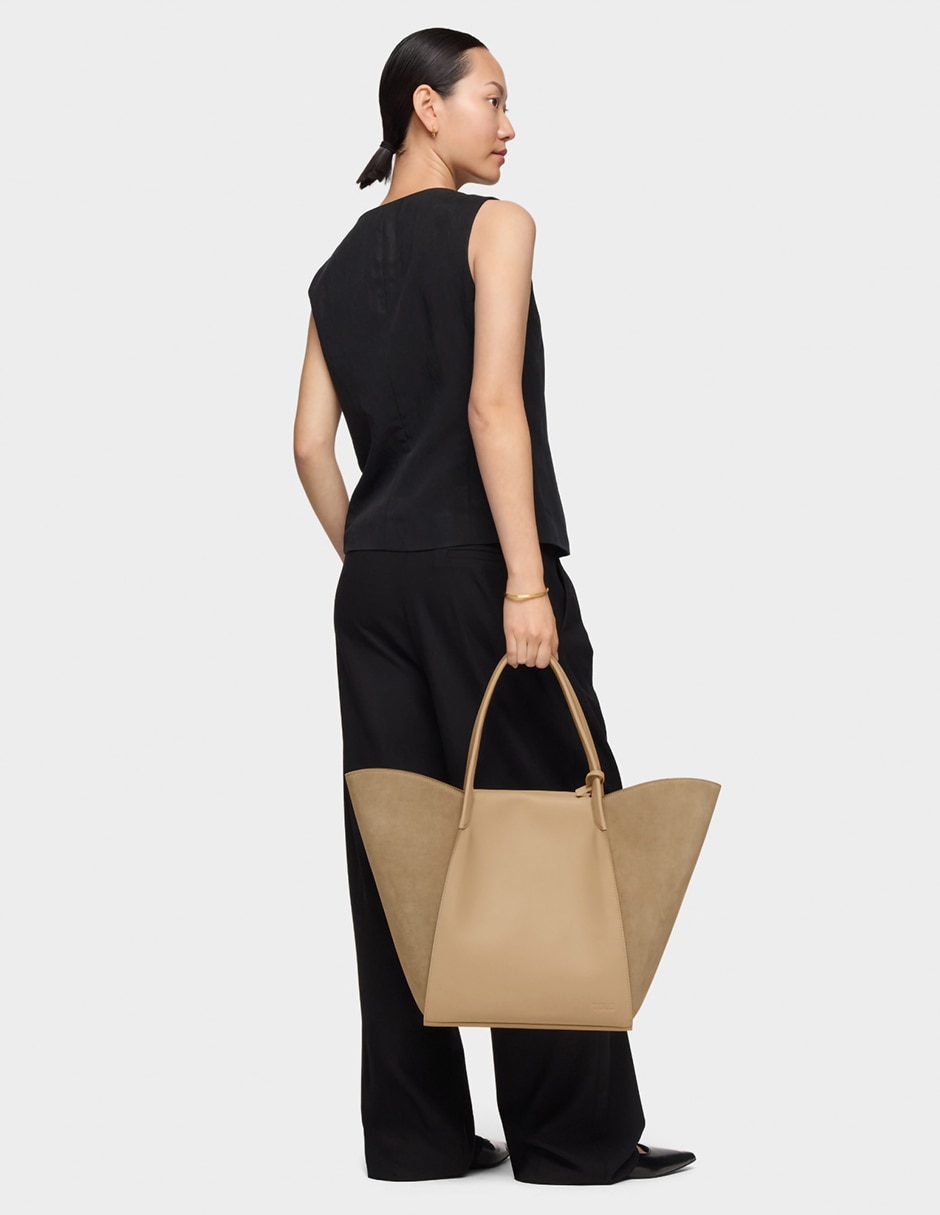 Bolsa shoulder Tous Tulip de piel para mujer