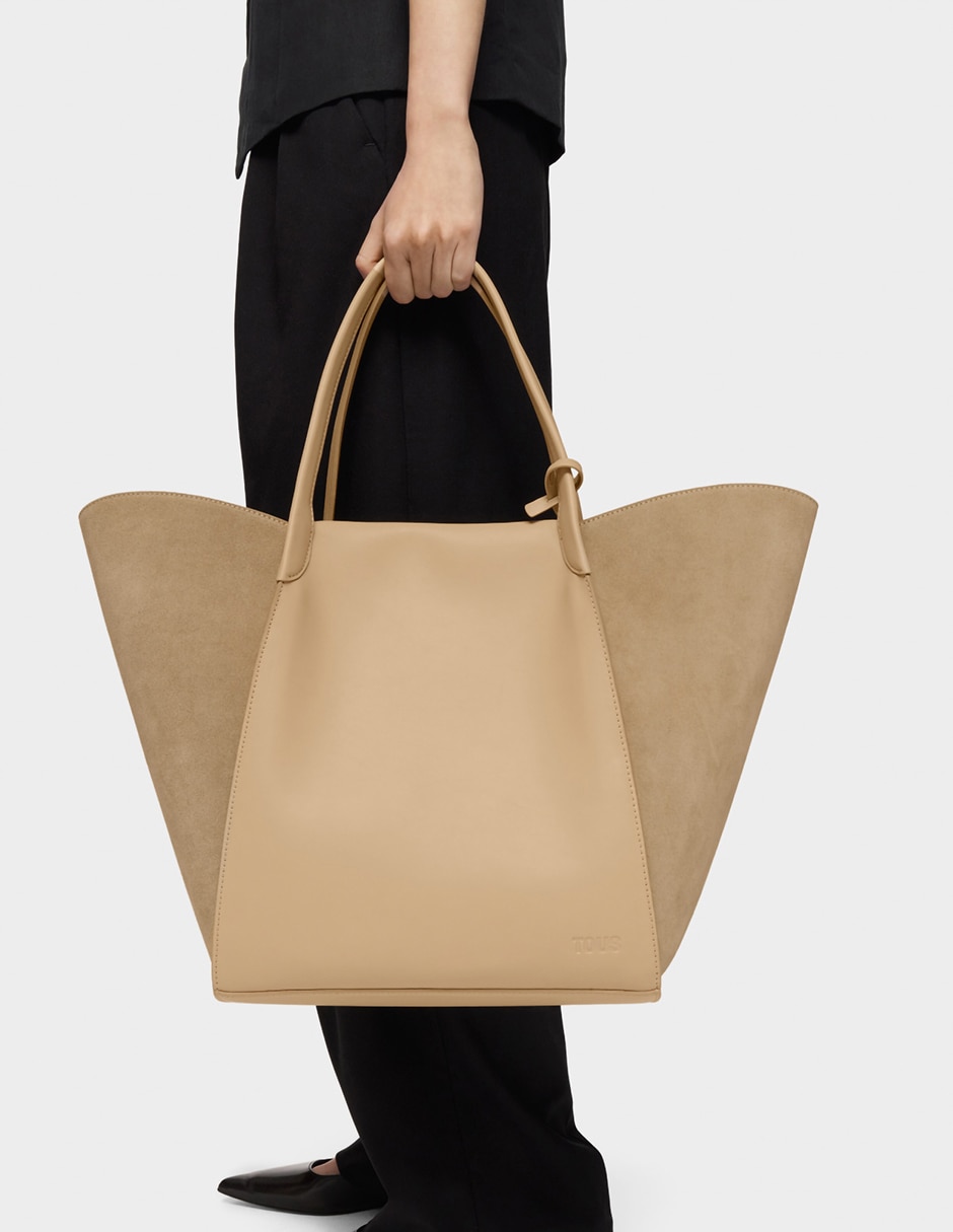 Bolsa shoulder Tous Tulip de piel para mujer