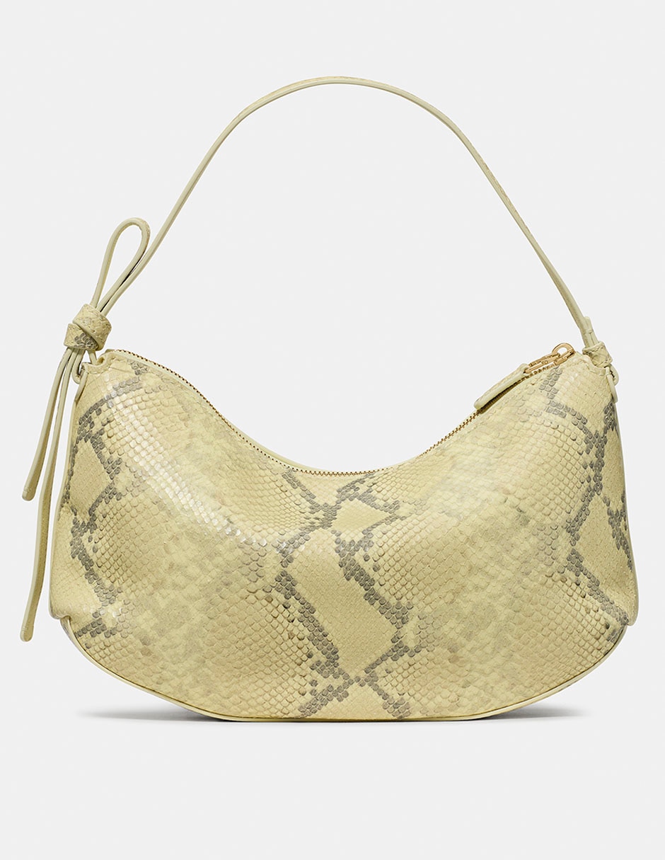 Bolsa shoulder loop de cuero para mujer