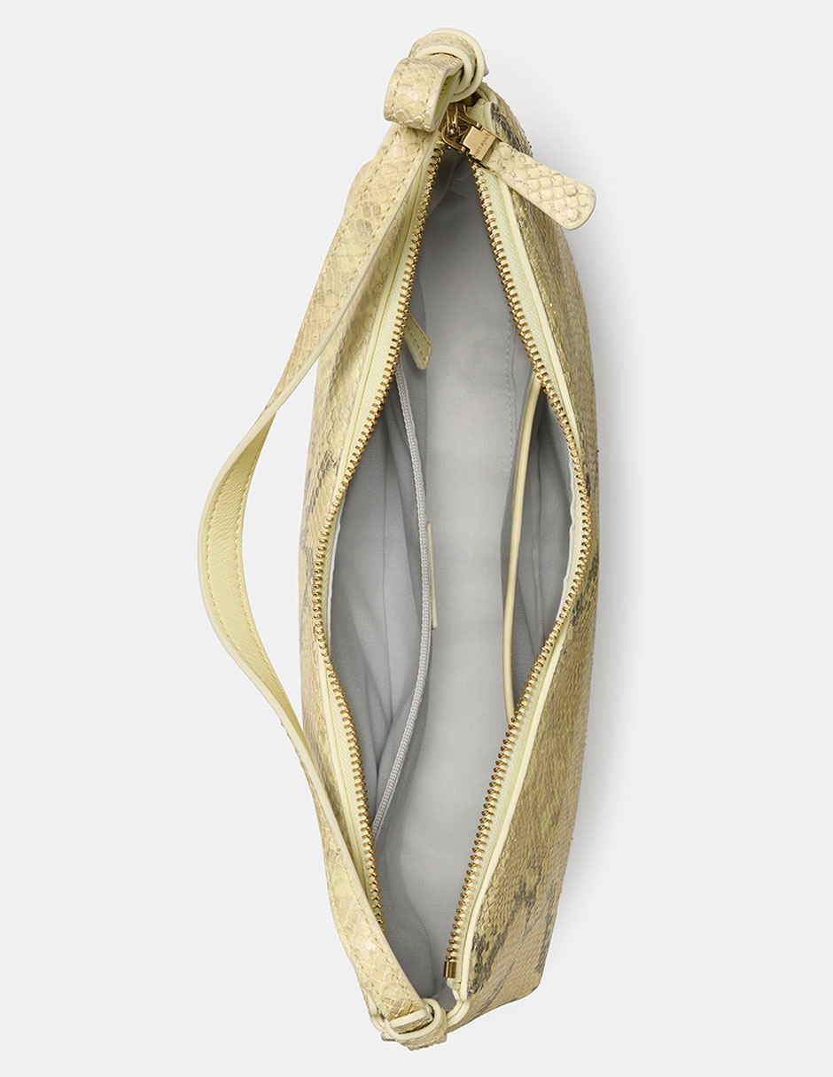 Bolsa shoulder loop de cuero para mujer